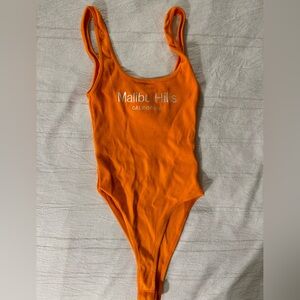 ZARA Orange Body Suit